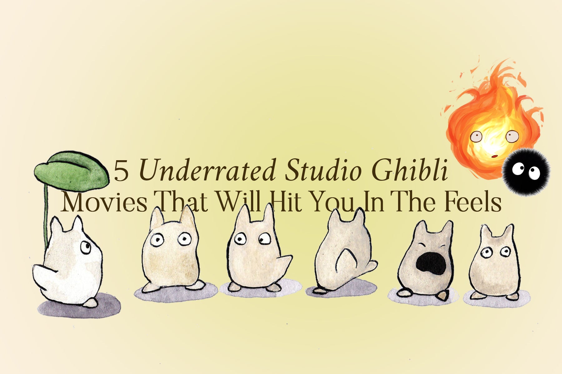 5 Underrated Studio Ghibli Movies That Will Hit You In The Feels
