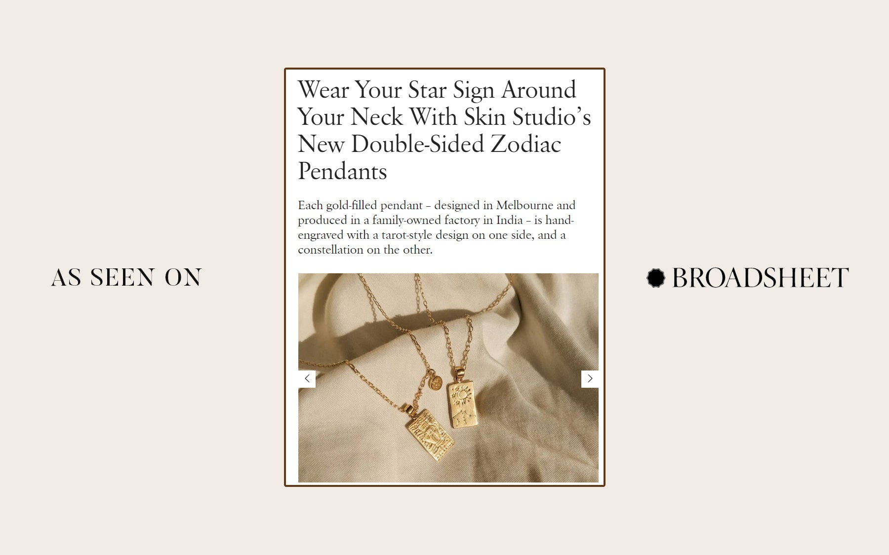 As Seen On - Broadsheet