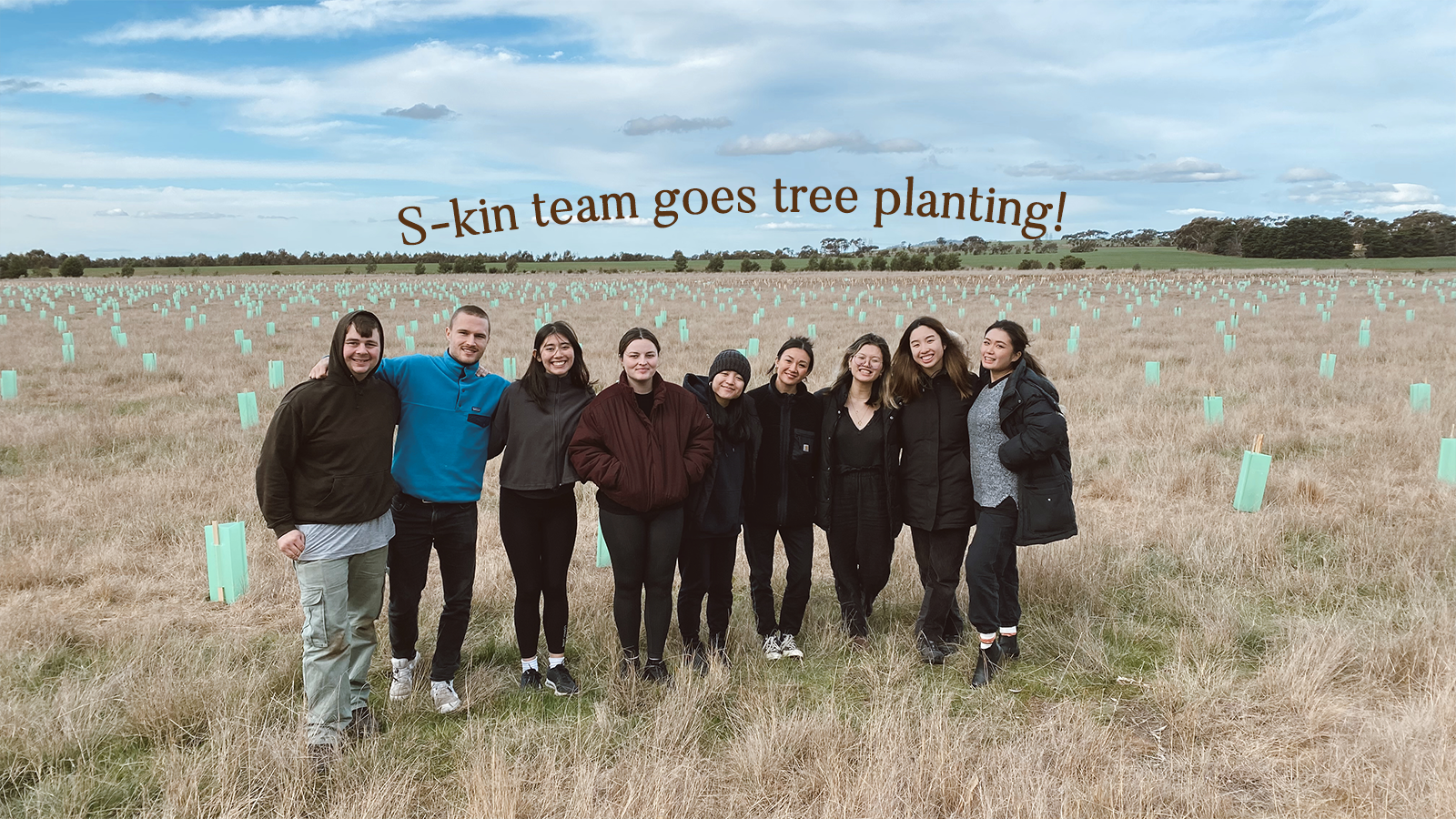 S-kin team goes tree planting!