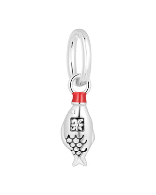 Soy Sauce Fish Charm - Sterling Silver