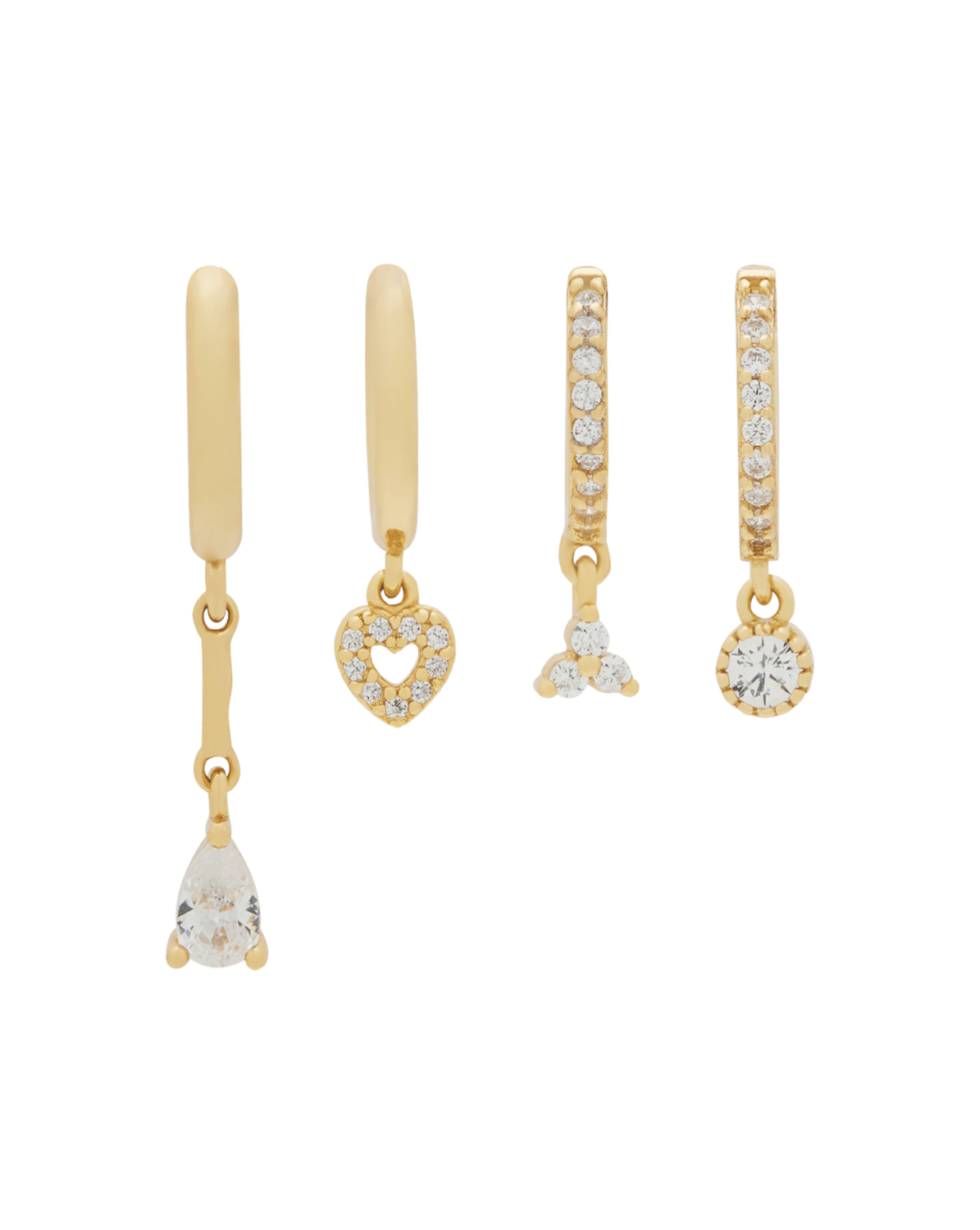 Huggie hoop earring online set