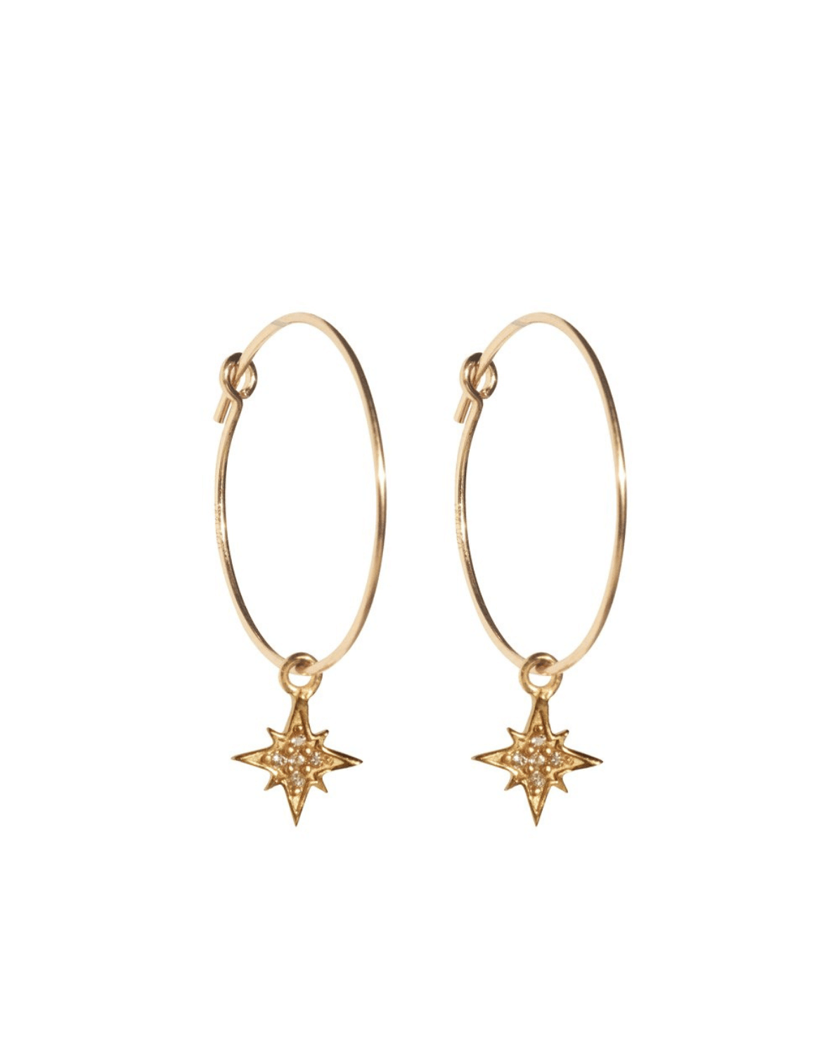 14k gold wire online hoop earrings