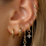 Grace Medium Solid Gold Hoops | 9K Solid Gold Earrings | S-kin Studio Jewelry | Ethical Jewelry That Lasts