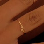 Alice Solid Gold Wishbone Ring | 9K Solid Gold Rings | S-kin Studio Jewelry | Ethical Jewelry That Lasts