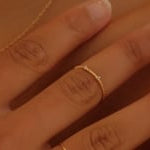 Cassia Solid Gold Stacking Ring | 9K Solid Gold Rings | S-kin Studio Jewelry | Ethical Jewelry That Lasts