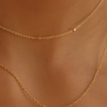 Yuki Solid Gold Trio Diamond Necklace | 9K Solid Gold Necklaces | S-kin Studio Jewelry | Ethical Jewelry That Lasts