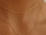 Yuki Solid Gold Trio Diamond Necklace | 9K Solid Gold Necklaces | S-kin Studio Jewelry | Ethical Jewelry That Lasts