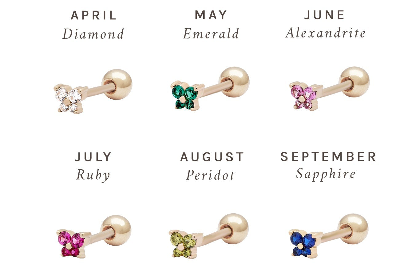 14K Solid Gold Cho Butterfly Single Stud | S-kin Studio Jewelry | Ethical Piercing Earrings