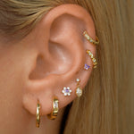 14K Solid Gold Cho Butterfly Single Stud | S-kin Studio Jewelry | Ethical Piercing Earrings