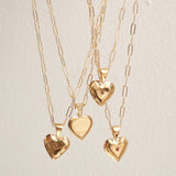Gilded Heart Pendant Necklace - S-kin Studio Jewelry | Minimal Jewellery That Lasts.