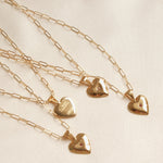 Gilded Heart Pendant Necklace - S-kin Studio Jewelry | Minimal Jewellery That Lasts.