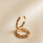 Madame Blanche Huggie Hoops - S-kin Studio Jewelry | Minimal Jewellery That Lasts.