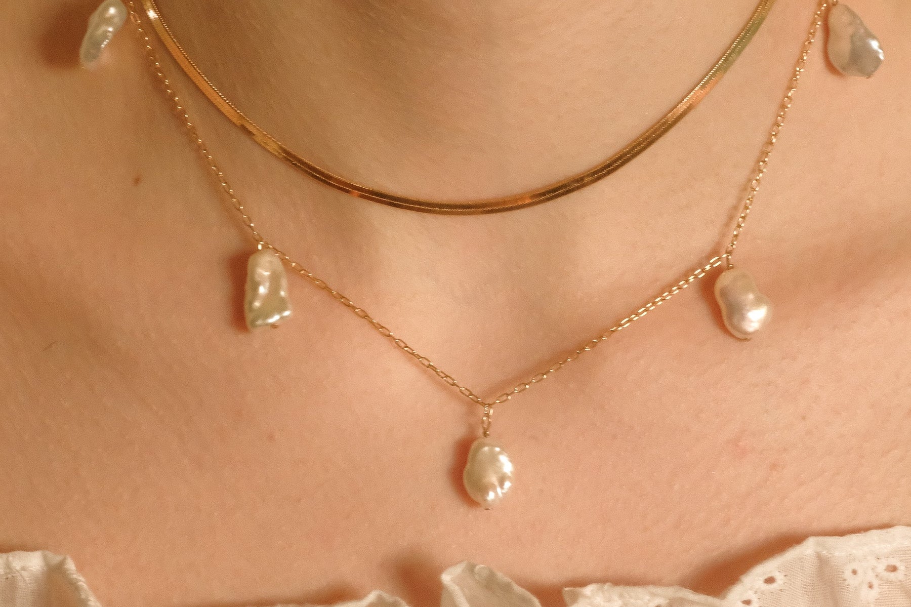 Ana Keshi Pearl Necklace - S-kin Studio Jewelry | Minimal Jewellery That Lasts.