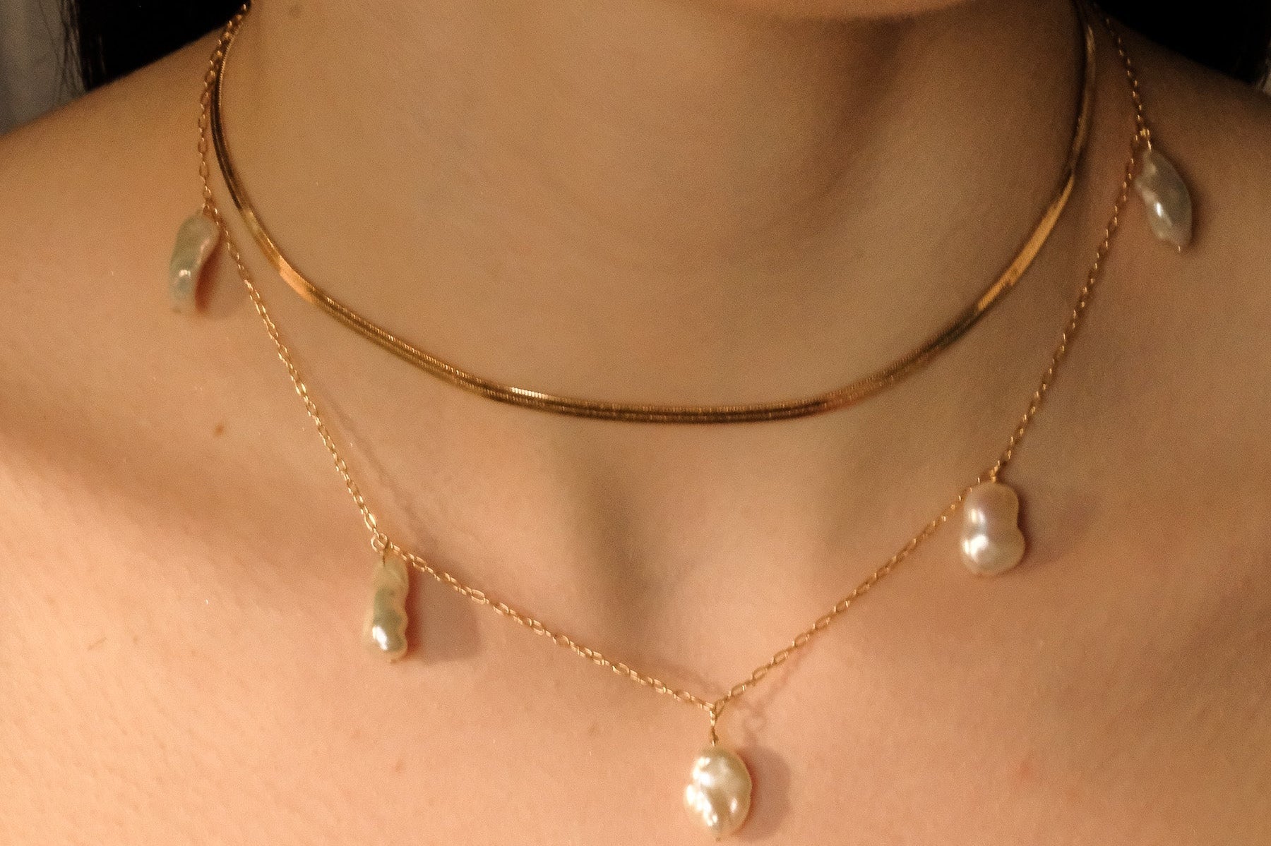 Ana Keshi Pearl Necklace - S-kin Studio Jewelry | Minimal Jewellery That Lasts.