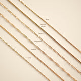 Figaro Chain Necklace - S-kin Studio Jewelry | Minimal Jewellery That Lasts.