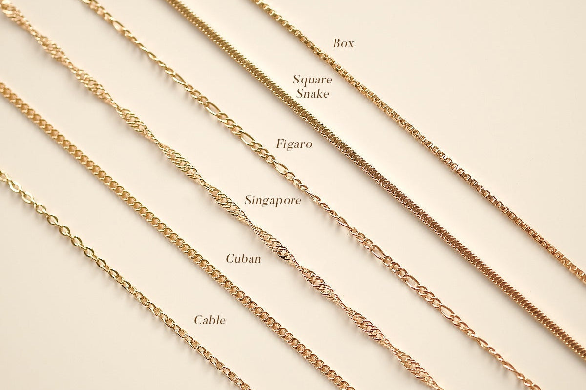 Figaro Chain Necklace - S-kin Studio Jewelry | Minimal Jewellery That Lasts.