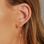 St'X Starburst Wire Hoops - S-kin Studio Jewelry | Minimal Jewellery That Lasts.
