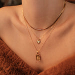 Gilded Heart Pendant Necklace - S-kin Studio Jewelry | Minimal Jewellery That Lasts.