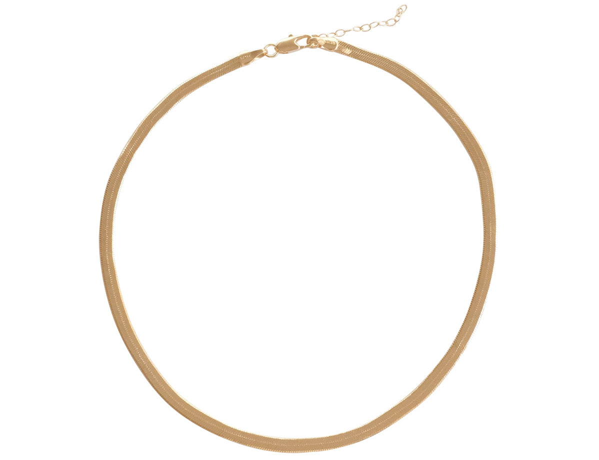 Adelina Flat Choker Necklace - S-kin Studio Jewelry | Minimal Jewellery That Lasts.