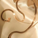 Adelina Flat Choker Necklace - S-kin Studio Jewelry | Minimal Jewellery That Lasts.