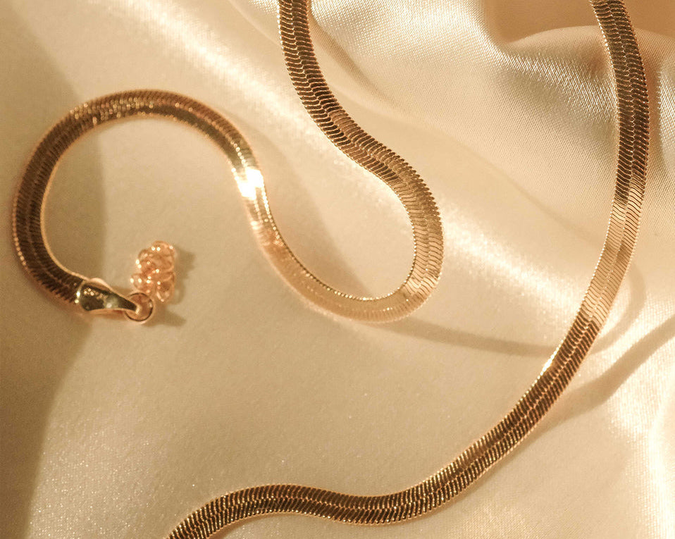 Adelina Flat Choker Necklace - S-kin Studio Jewelry | Minimal Jewellery That Lasts.