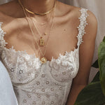 Adelina Flat Choker Necklace - S-kin Studio Jewelry | Minimal Jewellery That Lasts.