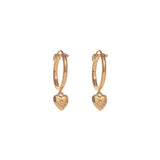 Aiko Heart Hoops | S-kin Studio Jewelry | Minimal Jewellery That Lasts.