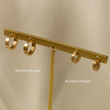 Aurelia Gemstone Huggie Hoops - S-kin Studio Jewelry | Minimal Jewellery That Lasts.