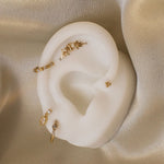 Sterling Silver Bee Curve Single Stud | S-kin Studio Jewelry | Ethical Piercing Stud