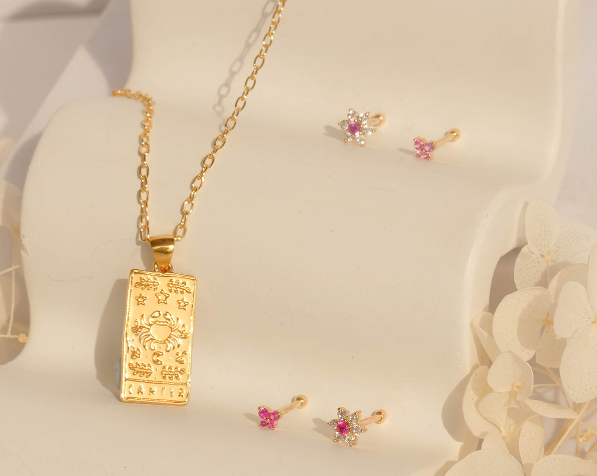 Cancer Zodiac Necklace - S-kin Studio Jewelry | Minimal Jewellery That Lasts.