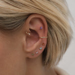 14K Solid Gold Cho Butterfly Single Stud | S-kin Studio Jewelry | Ethical Piercing Earrings