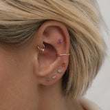 14K Solid Gold Cho Butterfly Single Stud | S-kin Studio Jewelry | Ethical Piercing Earrings