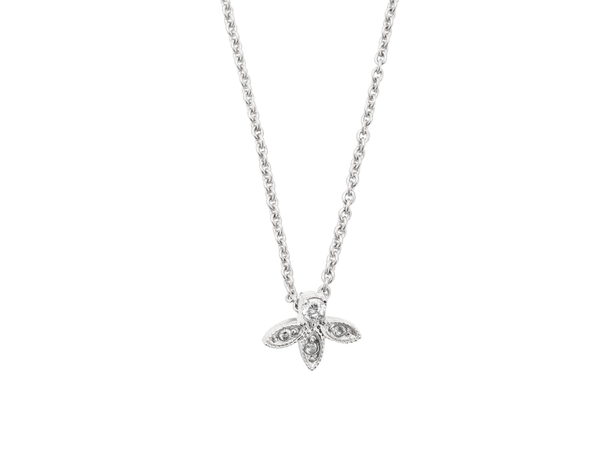 Cleopatra Milgrain Necklace - Sterling Silver | S-kin Studio Jewelry | Ethical Sterling Silver Necklace