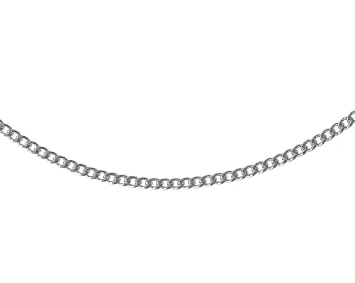 Sterling Silver Cuban Chain Necklace - S-kin Studio Jewelry | Minimal Jewellery That Lasts.