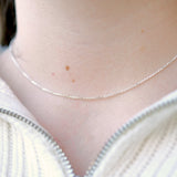 Sterling Silver Cuban Chain Necklace - S-kin Studio Jewelry | Minimal Jewellery That Lasts.