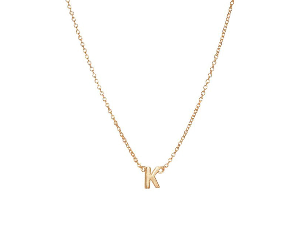 Custom Single Initial Necklace - S-kin Studio Jewelry | Minimal Jewellery That Lasts.