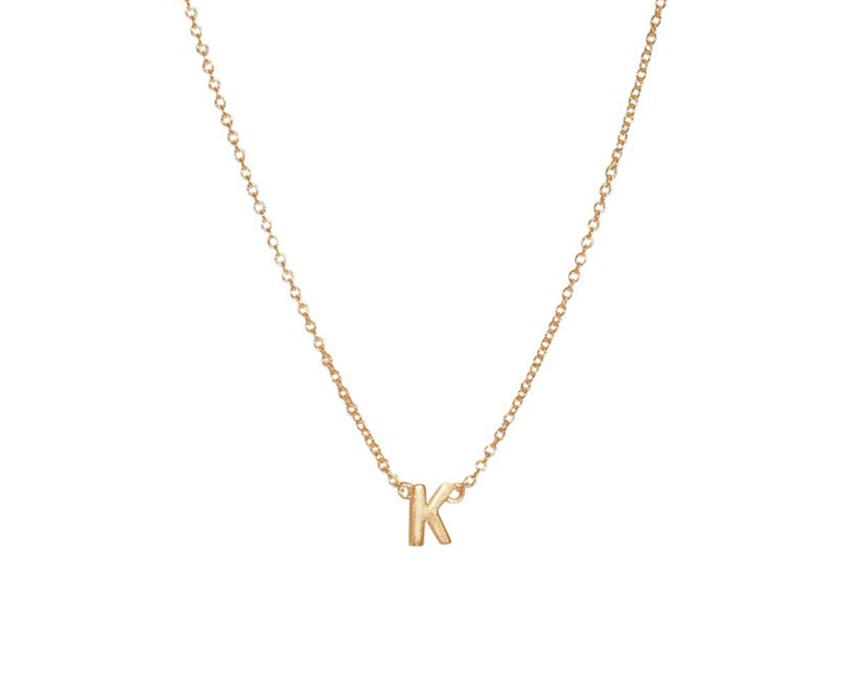 Custom Single Initial Necklace - S-kin Studio Jewelry | Minimal Jewellery That Lasts.