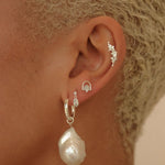 Sterling Silver Dawn Single Stud | S-kin Studio Jewelry | Ethical Piercing Earrings