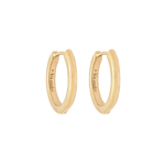 Grace Medium Solid Gold Hoops | 9K Solid Gold Earrings | S-kin Studio Jewelry | Ethical Jewelry That Lasts