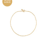 14K Solid Gold Hong Rope Bracelet | S-kin Studio Jewelry | Ethical Permanent Jewelry
