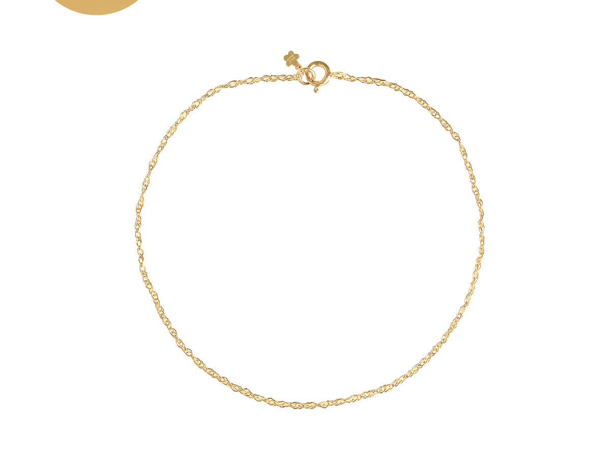 14K Solid Gold Hong Rope Bracelet | S-kin Studio Jewelry | Ethical Permanent Jewelry