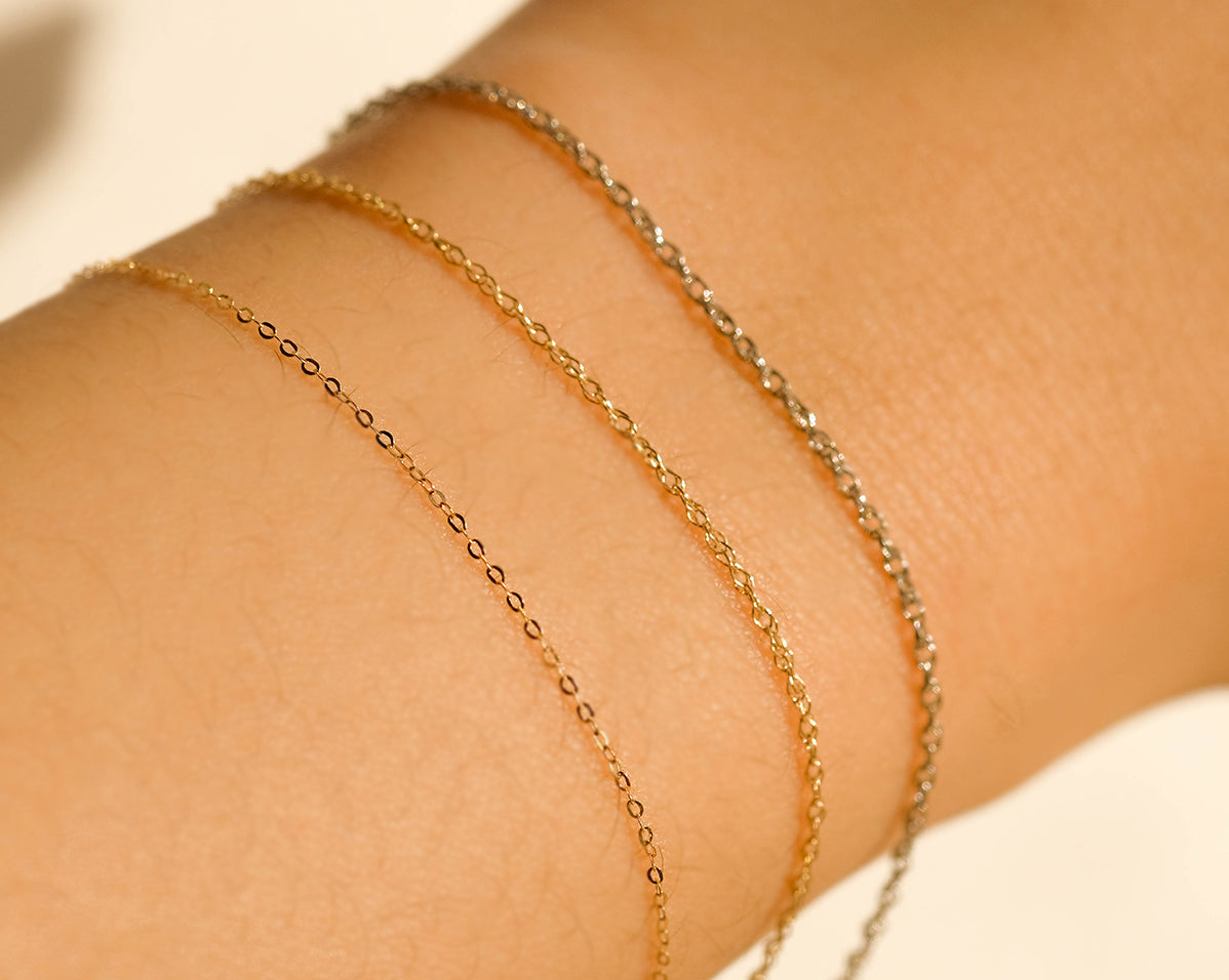 14K Solid Gold Hong Rope Bracelet | S-kin Studio Jewelry | Ethical Permanent Jewelry