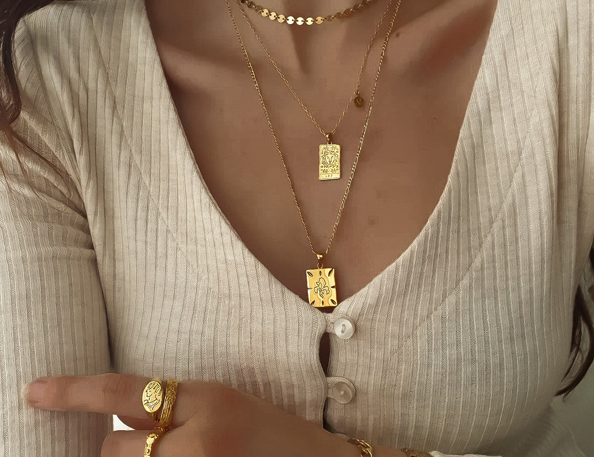 Leo Zodiac Necklace - S-kin Studio Jewelry | Minimal Jewellery That Lasts.