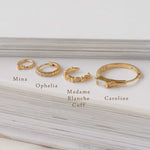 Sterling Silver Mina Trio Gemstone Hoop | S-kin Studio Jewelry | Ethical Piercing Earrings