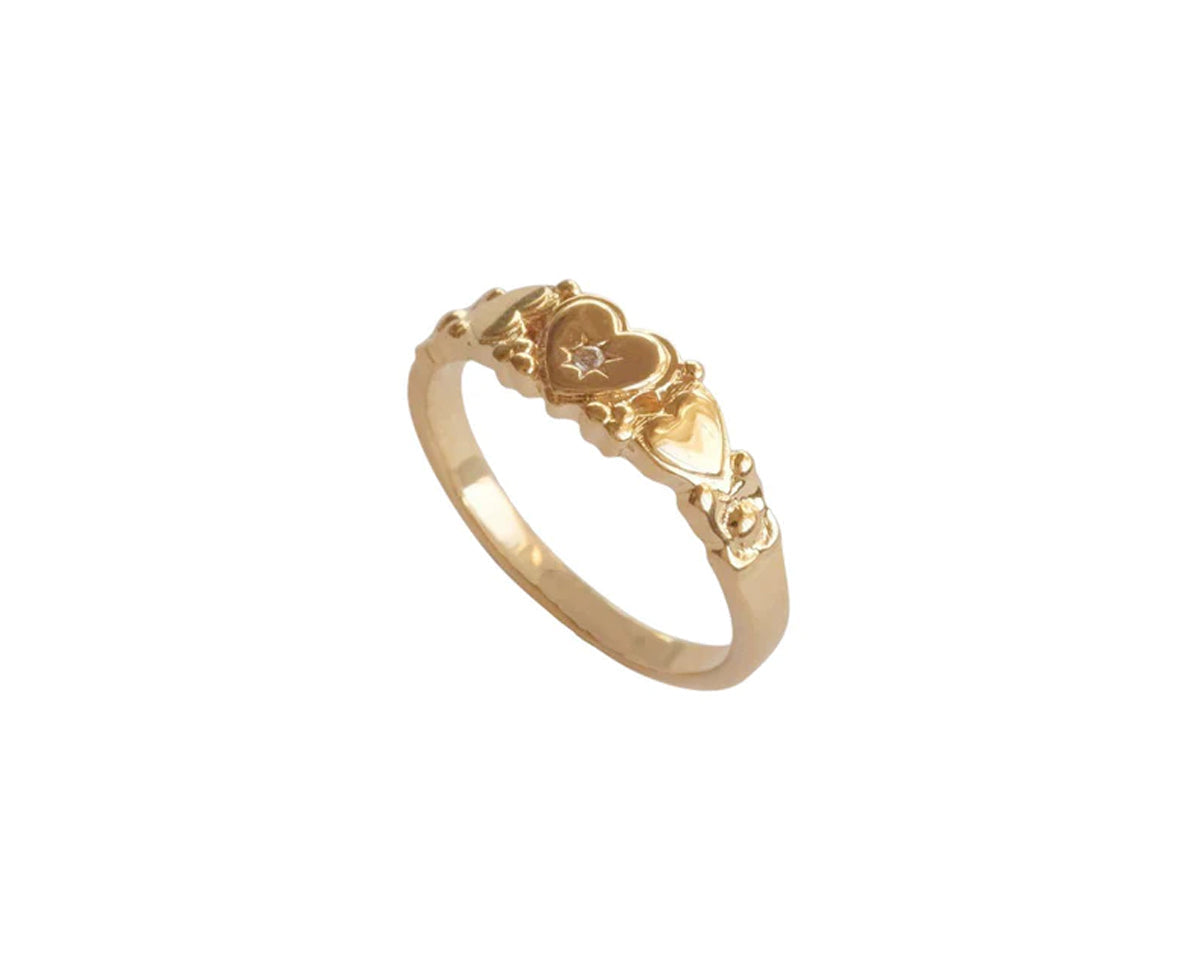 Patricia Heirloom Ring - Gold-Filled - S-kin Studio Jewelry | Minimal Jewellery That Lasts.