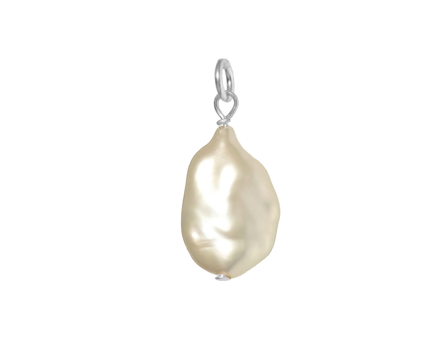 Mix & Match Flat Teardrop Pearl Charm