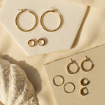 Sandra Basic Hoops - S-kin Studio Jewelry | Minimal Jewellery That Lasts.
