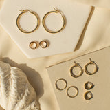 Sandra Basic Hoops - S-kin Studio Jewelry | Minimal Jewellery That Lasts.