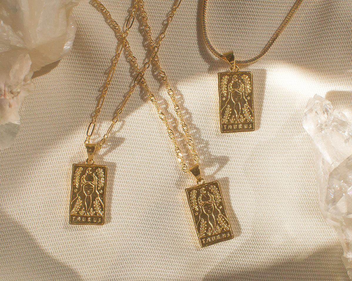 Taurus Zodiac Necklace - S-kin Studio Jewelry | Minimal Jewellery That Lasts.
