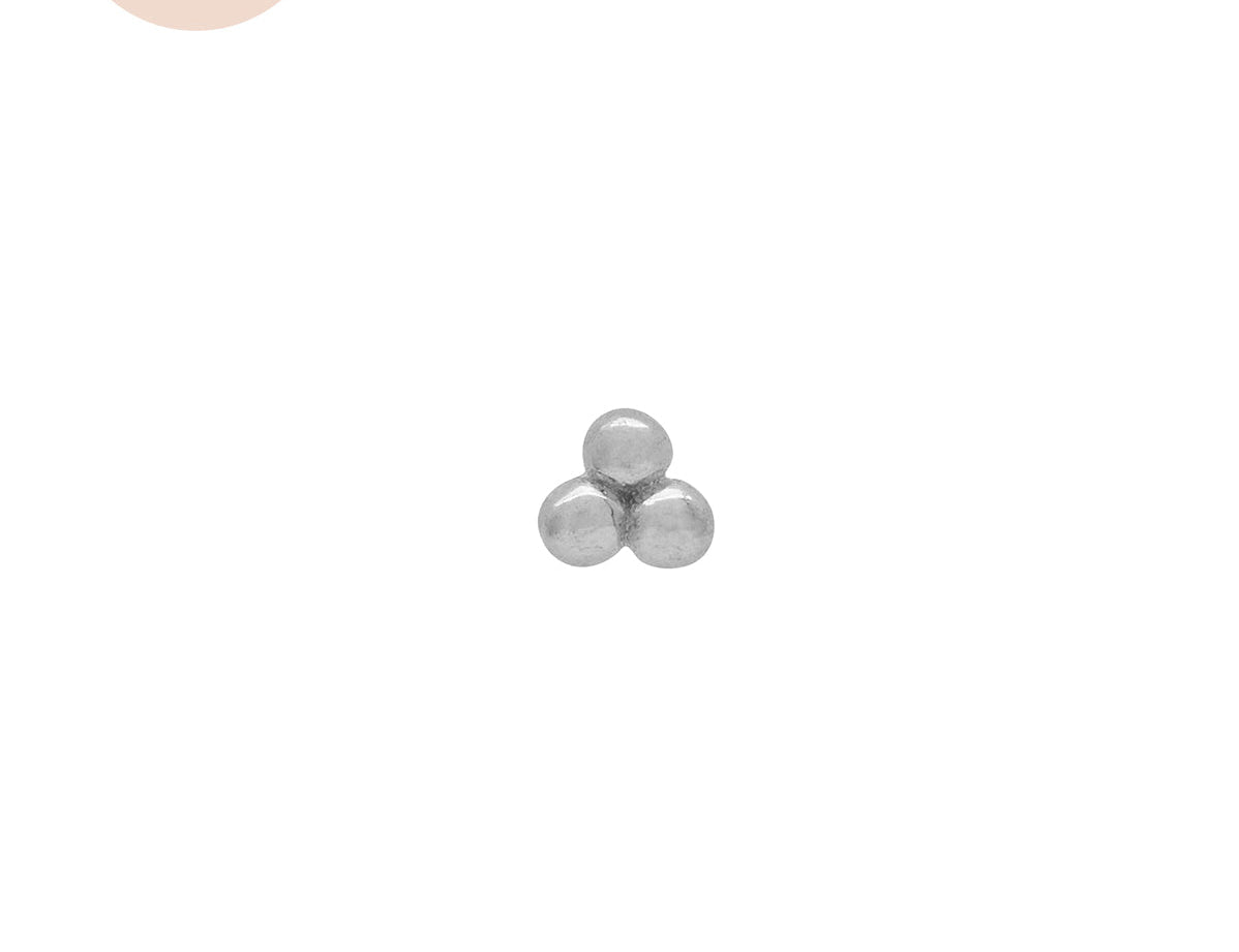 Trinity Single Stud - Sterling Silver